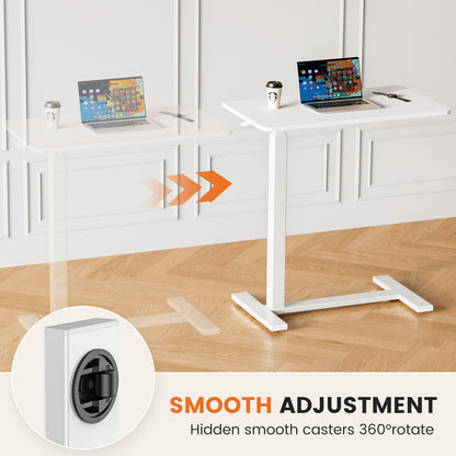 US Local Adjustable Mobile Bed Table, Computer Desk, Mobile Standing Table