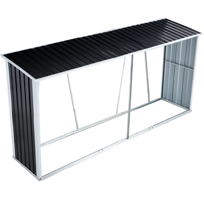 US Local Metal Firewood Storage Shed