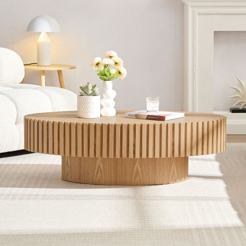 USA Local Modern Handmade Drum Coffee Table