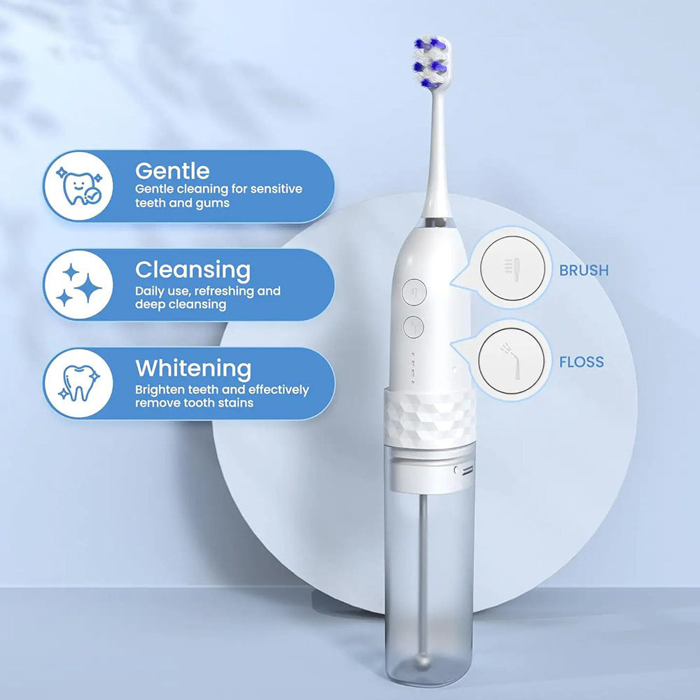 Electric Toothbrush 2-in-1 Flushing Integrated Toothbrush