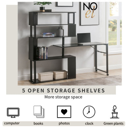 US Local Home Office Computer Desk L-shaped Corner Table