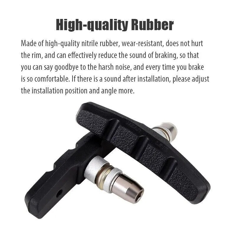 US Local 5 Pairs High Grade Cycling Bicycle Bike V Brake Pads 70mm Shoes Pads Black