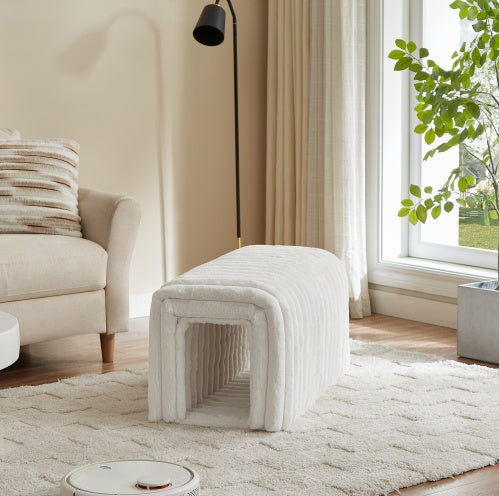 US Local Ottoman Storage Bench Pet Supplies Corduroy Bench Cat's Nest To Hide For The Living Room, Entryway And Bedroom