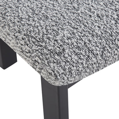 US Local Upholstered Armless Dining Chairs With Metal Legs  Set Of 2