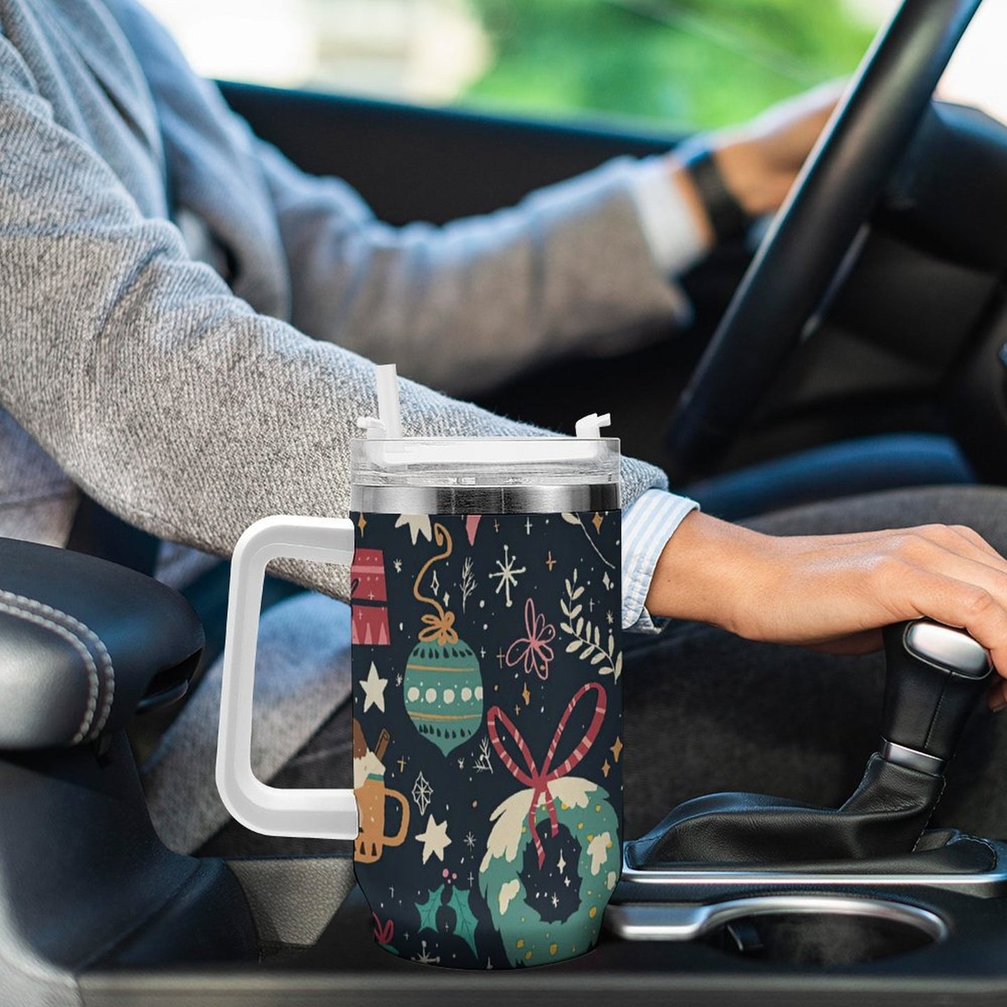 POD US Local Tumbler 40 oz Large Capacity Car Cup Christmas