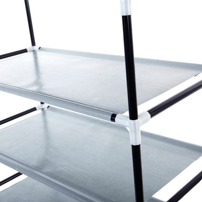 US Local Fashionable Room-saving 9 Lattices Non-woven Fabric Shoe Rack Coffee