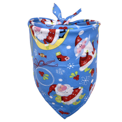 Christmas Triangular Binder Cotton Dog
