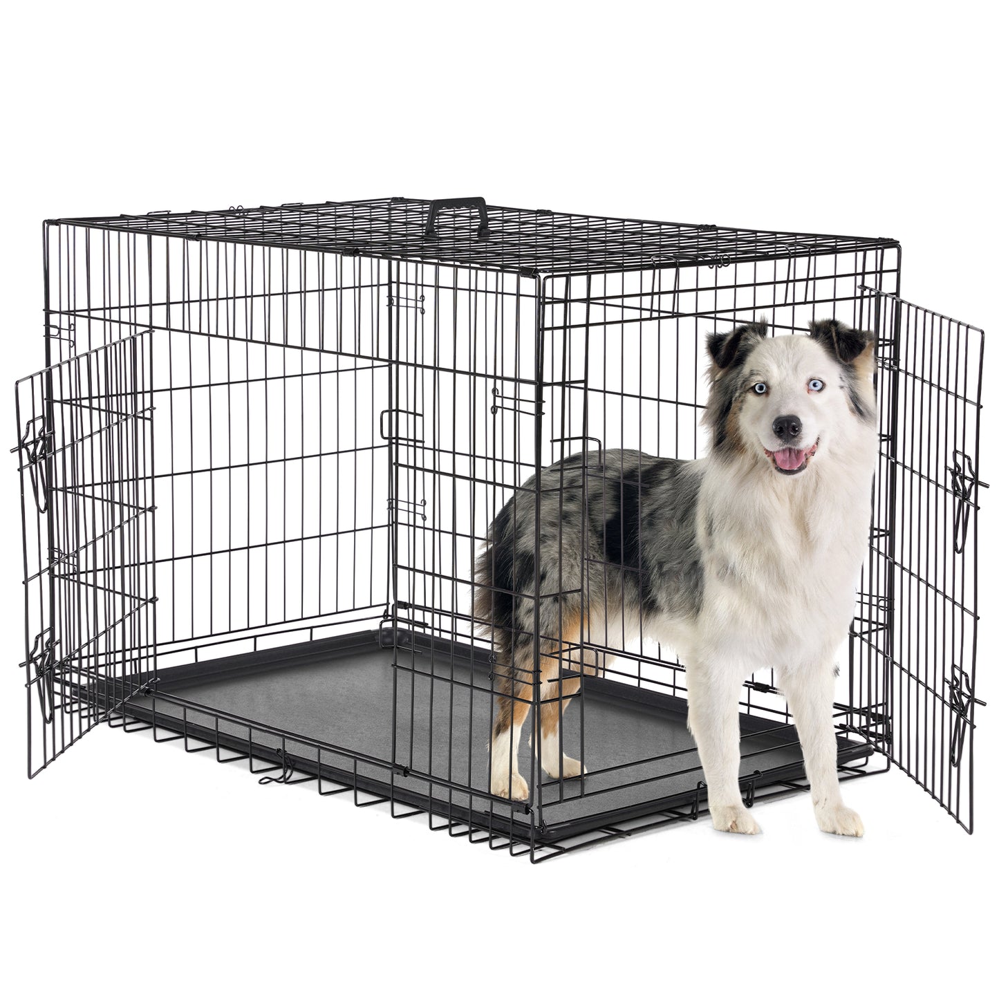 US Local A Dog Cage With Two Doors