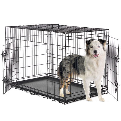 US Local A Dog Cage With Two Doors