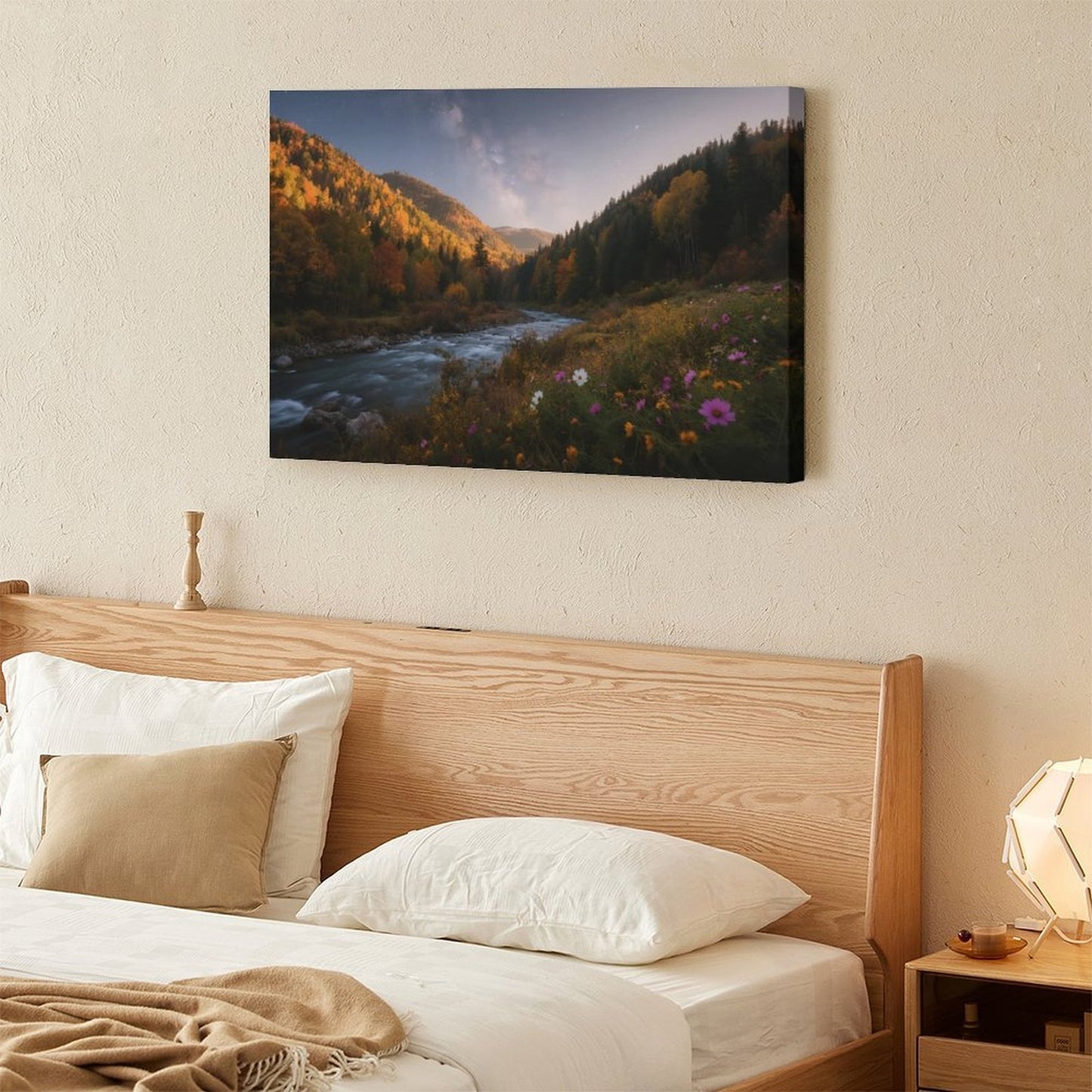 Decorative Interior Frame Painting Mountain-river-starry-autumn-2
