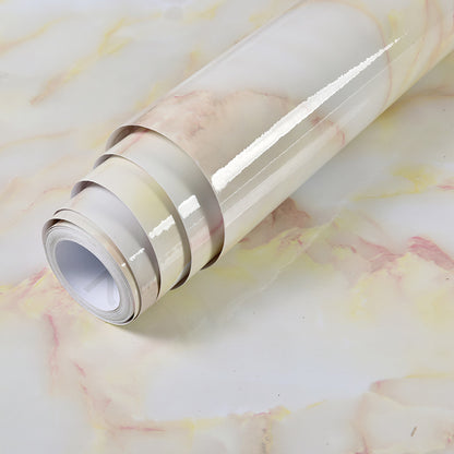 US Local Imitation Marble Pattern Waterproof And High Temperature Resistant Kitchen Furniture Renovation Wallpaper