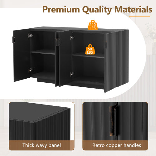 US Local Wave Doors, Ample Storage Space, Sideboard