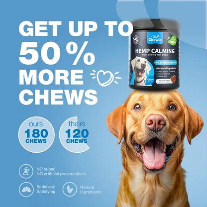US Local Calming Chews For Dogs Duck Flavor Canine Supplement For All Breeds And Sizes