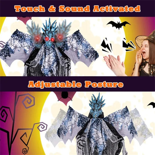 6 'Halloween Decorations With Poseable Wings And Arms