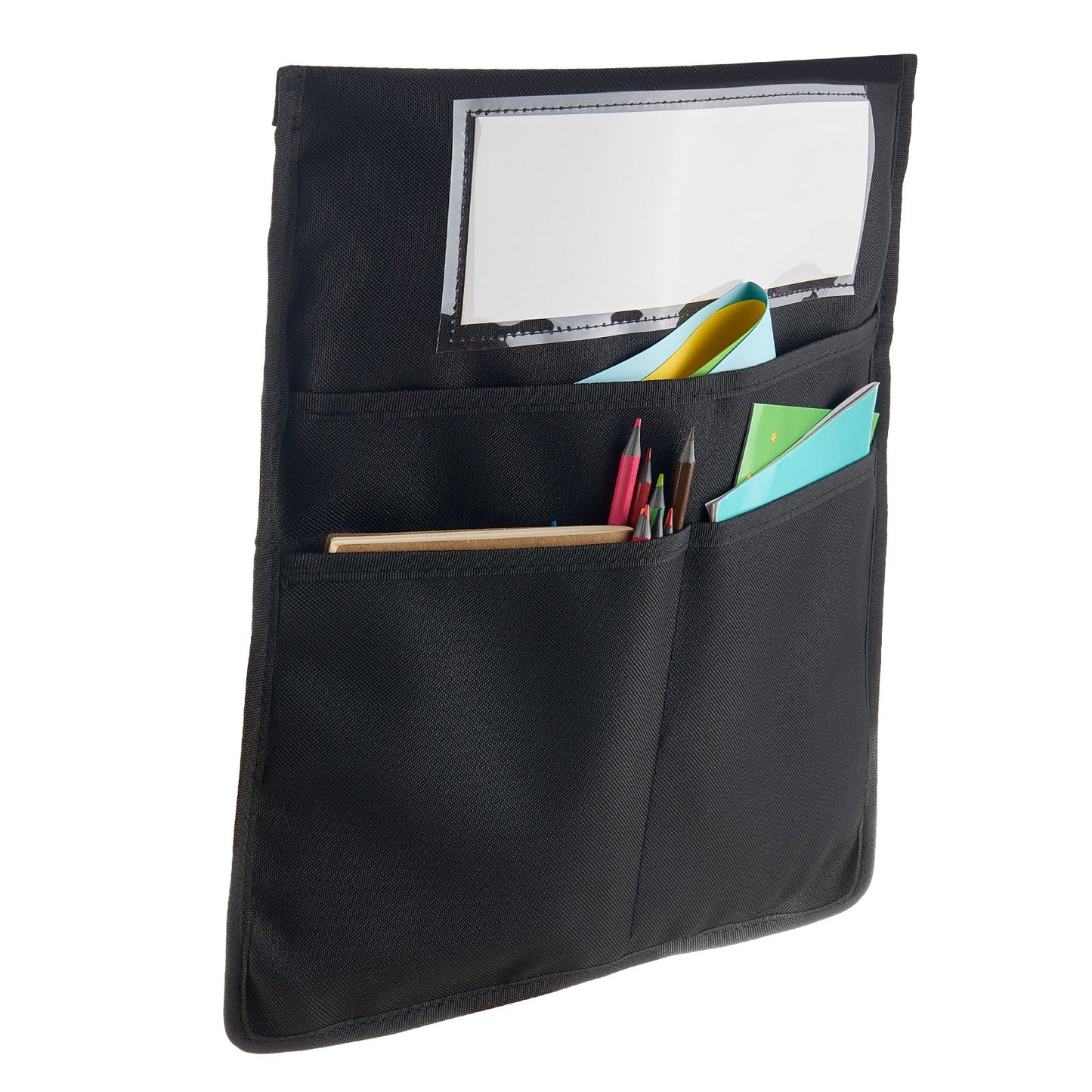 US Local Chair Pockets For Classroom 12 Pack Seat Pocket With Name Tag Black