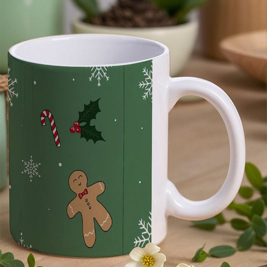 POD US Local White mug with full print, Christmas Biscuit 0097