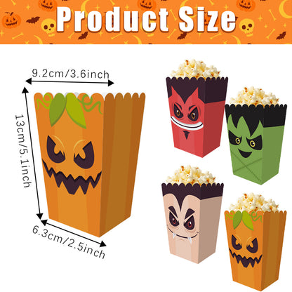 US Local 12Pcs Halloween Popcorn Box