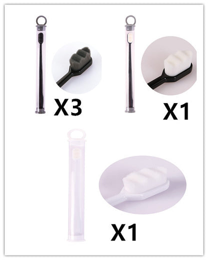 US Local Ultra-fine Toothbrush Super Soft Bristle Deep Cleaning Brush Portable For Oral Care Tools Teeth Care Oral Cleaning Travel