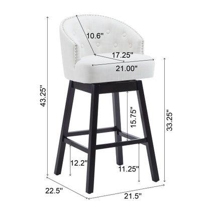 US Local 2-piece Set Of Rotating Bar Stools