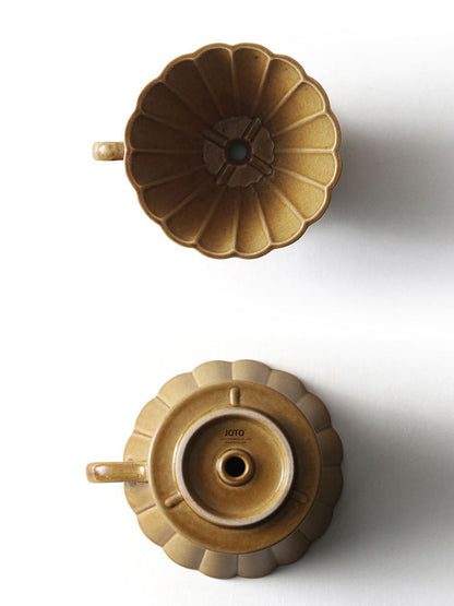 Hand-pushed filter cup ceramic handmade coffee filter cup