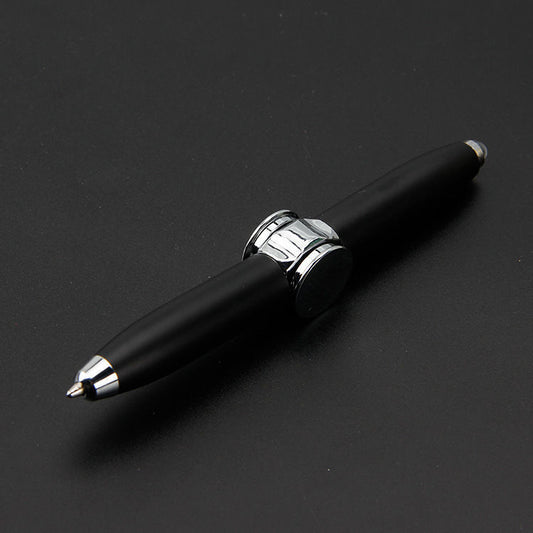 Multifunctional decompression finger gyro student ballpoint pen