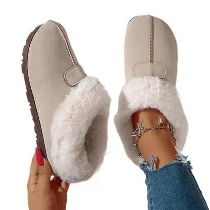 Women's Snow Boots Velvet Warm Cotton Shoes