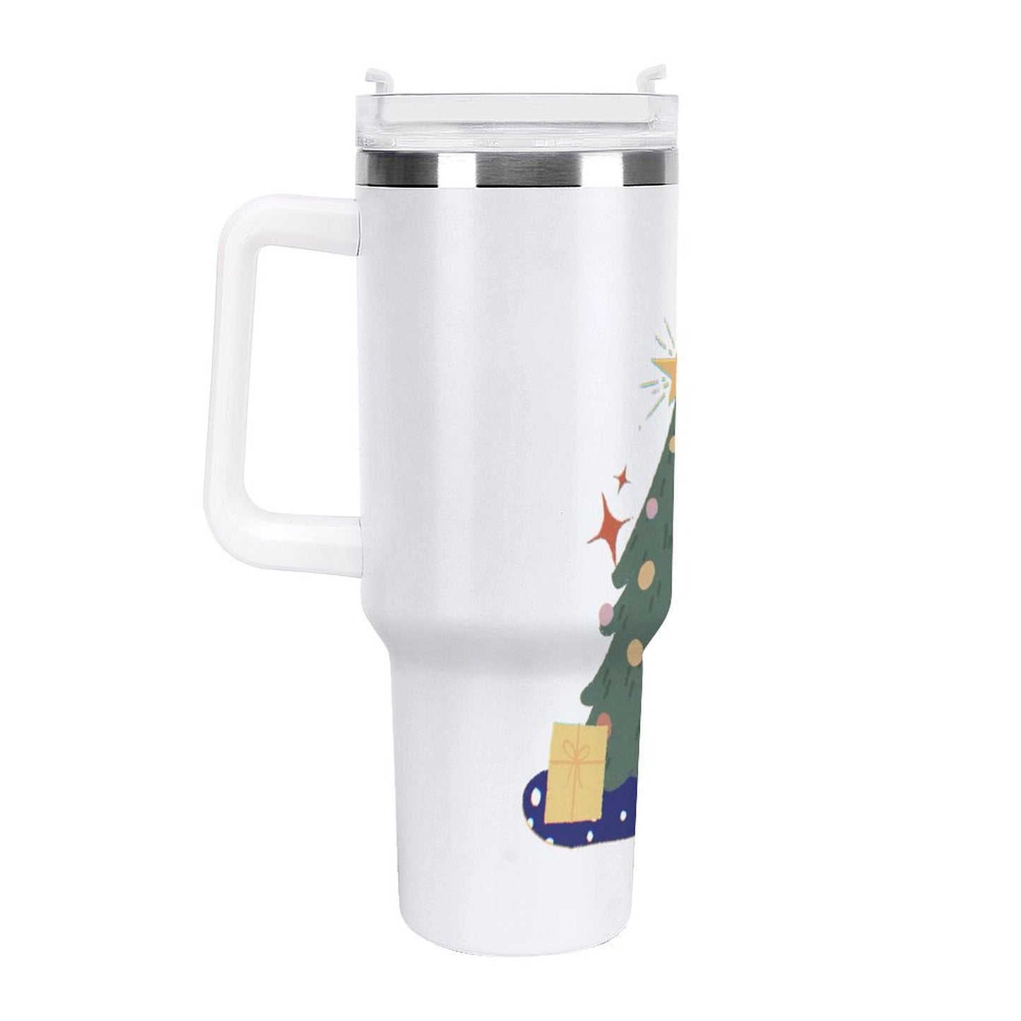 PHDT00104 POD US Local Tumbler 40 oz Large Capacity Car Cup Christmas Tree