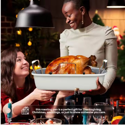 US Local High-Temperature Resistant Chicken Roasting Pan Heat-Resistant Fried Chicken Tray For Oven Baking