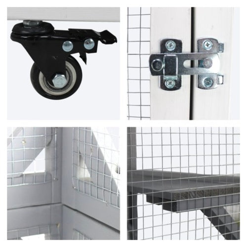 US Local Outdoor Indoor Cat Pet Climbing Frame Game Cage Cute Large Space