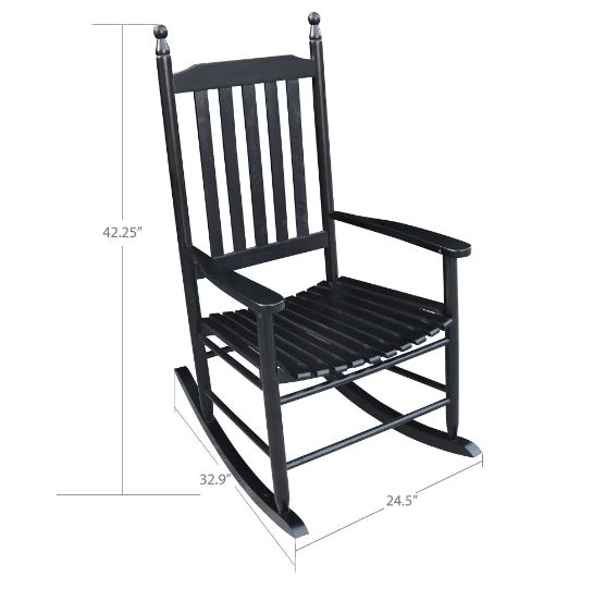 US Local Wooden Porch Rocking Chair