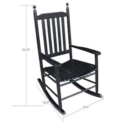 US Local Wooden Porch Rocking Chair