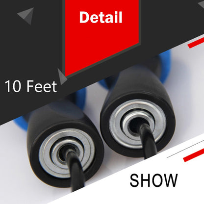 US Local Gym Aerobic Exercise Boxing Skipping Rope Adjustable Bearing Speed Fitness Bearing Rope Tangle-Free Jumping Rope Speed Equipments Skipping Adjustable Skipping Rope
