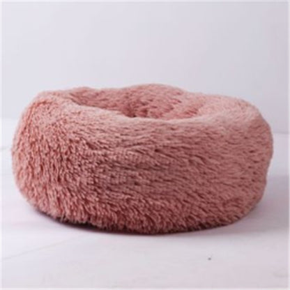US Local Round Long Hairy Autumn And Winter Nest Pad Cat Mattress
