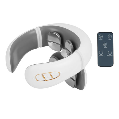 US Local 1 Set 8 Head EMS Neck Massager With Heat Cordless Cervical Neck Massager EMS Neck Massager With 6 Modes 15 Intensity Levels Remote Control