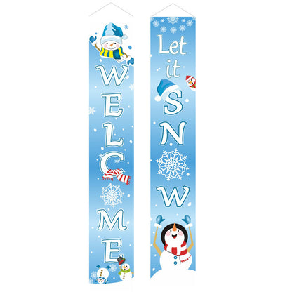 Christmas curtain couplet