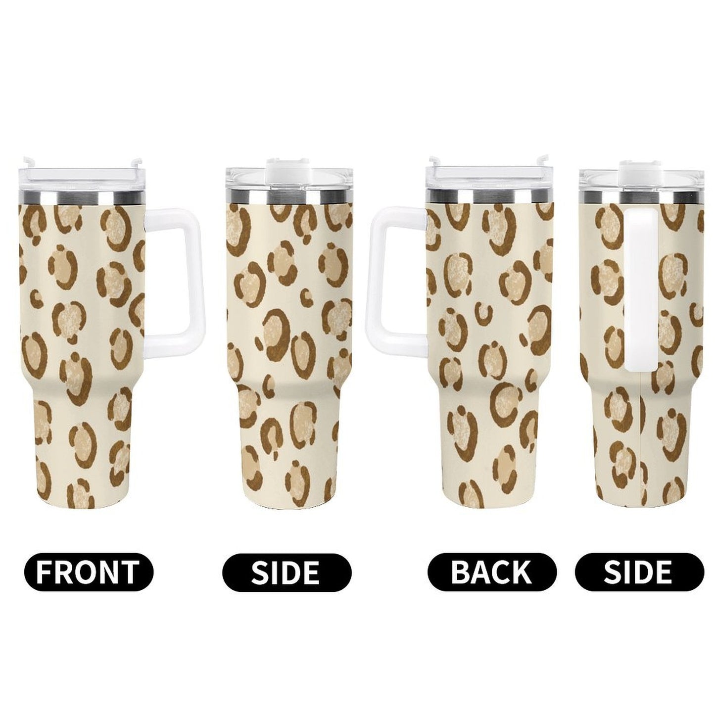 PHDT00404 POD US Local Tumbler 40 oz Large Capacity Car Cup Leopard