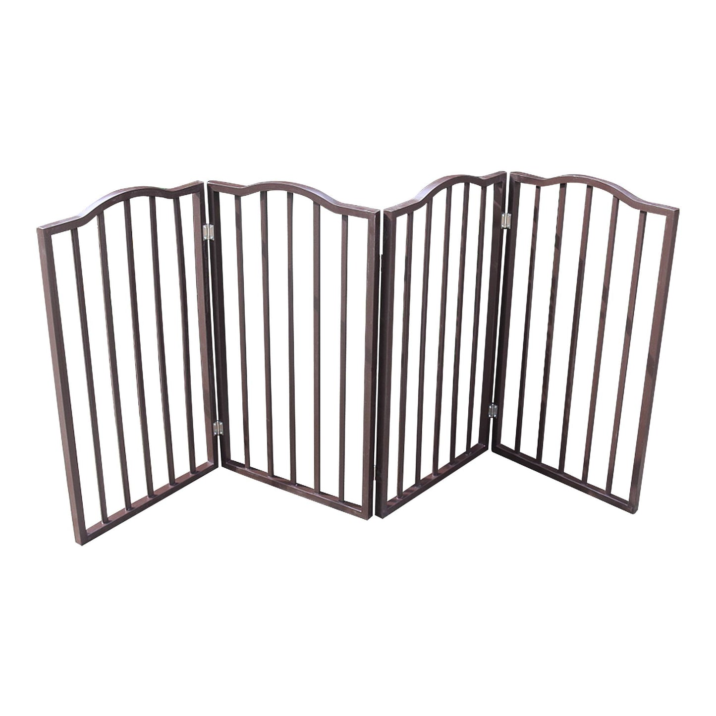 US Local Pet Gate,Dog Gate For Doorways,Stairs Or House,standing, Folding,Arc Wooden