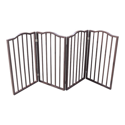 US Local Pet Gate,Dog Gate For Doorways,Stairs Or House,standing, Folding,Arc Wooden