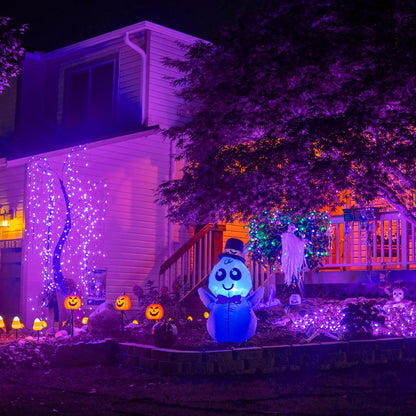 US Local 200 pcs 66ft Halloween Fairy String Lights 8 Lighting Modes Mini Plug-in String Lights Indoor And Outdoor Christmas Garden Wedding Party Decoration Purple