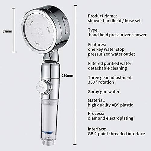 US Local Shower Head,Filter Filtration High Pressure Water Saving 3Mode Soften Save Water
