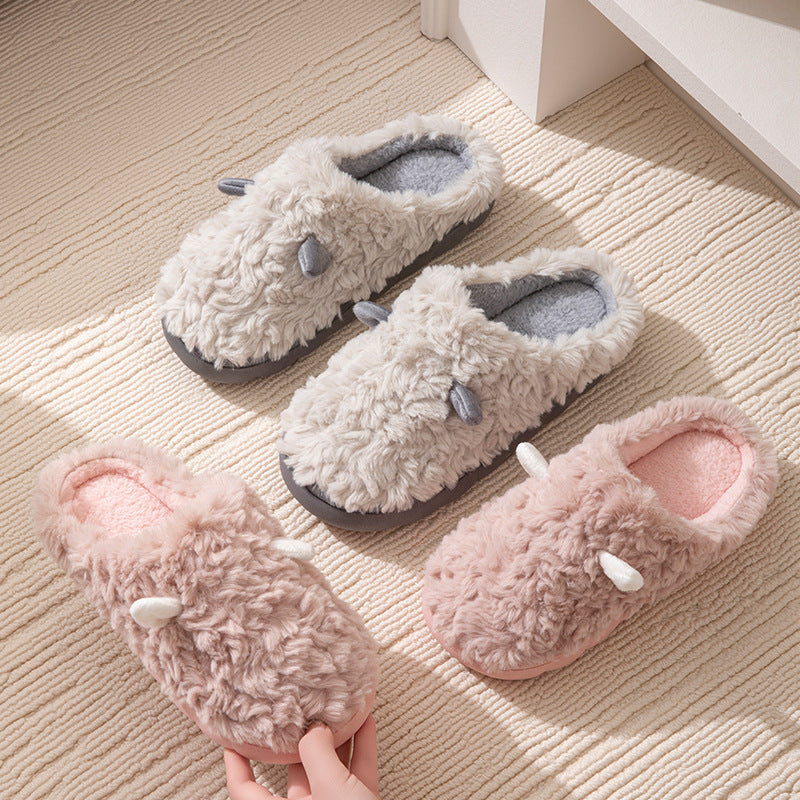 Non-slip Thickening Thermal Home Cotton Slippers