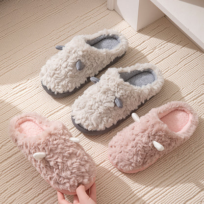 Non-slip Thickening Thermal Home Cotton Slippers