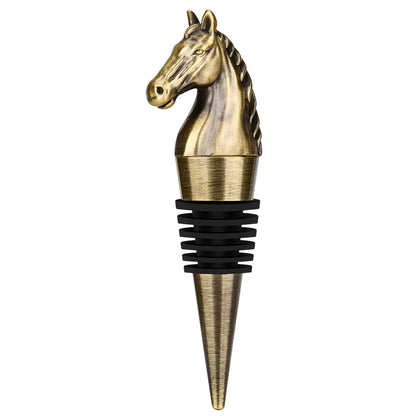 US Local Luxury Horse Head Wine Bottle Stopper Animal-shaped Wine Stopper For Preserving Red Wine, A Kitchen Storage Gift, A Birthday Gift For Universal Wine Preservation Supplies.