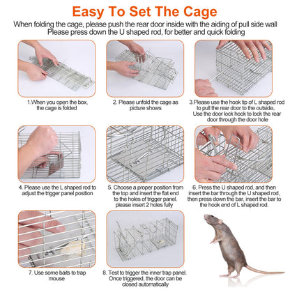 US Local Humanized And Reusable Mouse Traps Are Safe And Suitable For Families, Children, Pets, And Easy To Install