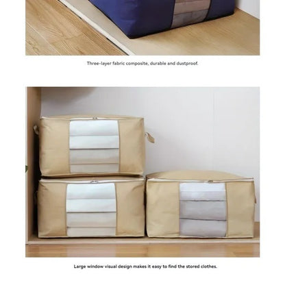 US Local 2-Pack Large Storage Bags With Clear Window Reinforced Handles