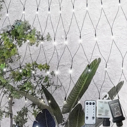 US Local 9.8 6.5FT Christmas Mesh Net Light,360 LED Net Light With 8 Modes Remote,Connectable Net String Christmas Lights For Garden