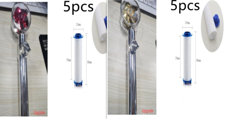 Turbo Propeller Shower Head Water Saving High Preassure Flow 360 Degrees With Fan Extension Showerhead Rainfall With Holder