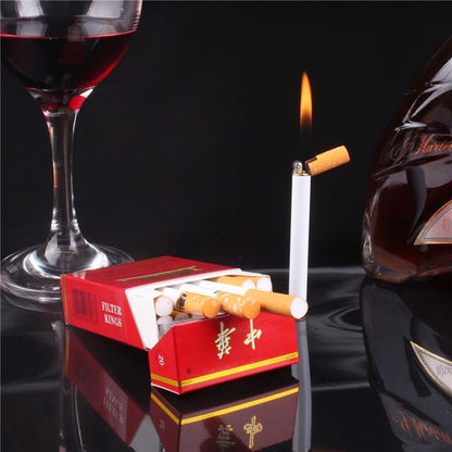 Creative Mini Lighter Butane Gas Metal Cigarette Shaped Lighter