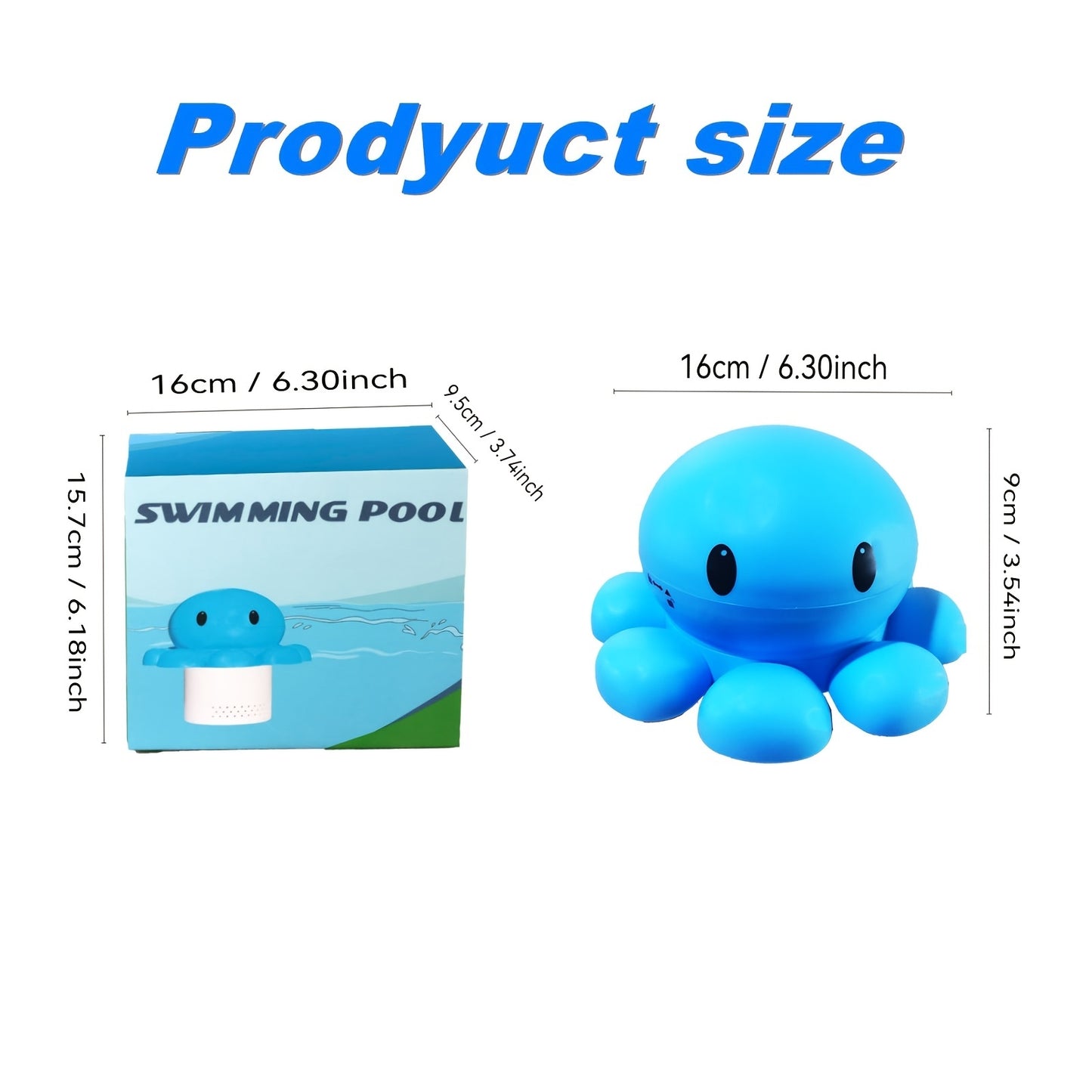 US Local Blue Octopus Retractable Pool Drop - Automatic Floating Pool Drop For Pools Pool Thrower For Indoor And Outdoor Pool Party Party Gathering Brings A Refreshing Feel To The Pool Party