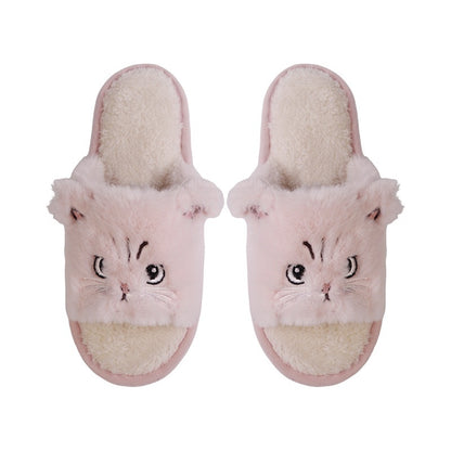 Thickened Warm Plush Soft Soled Cotton Slipper